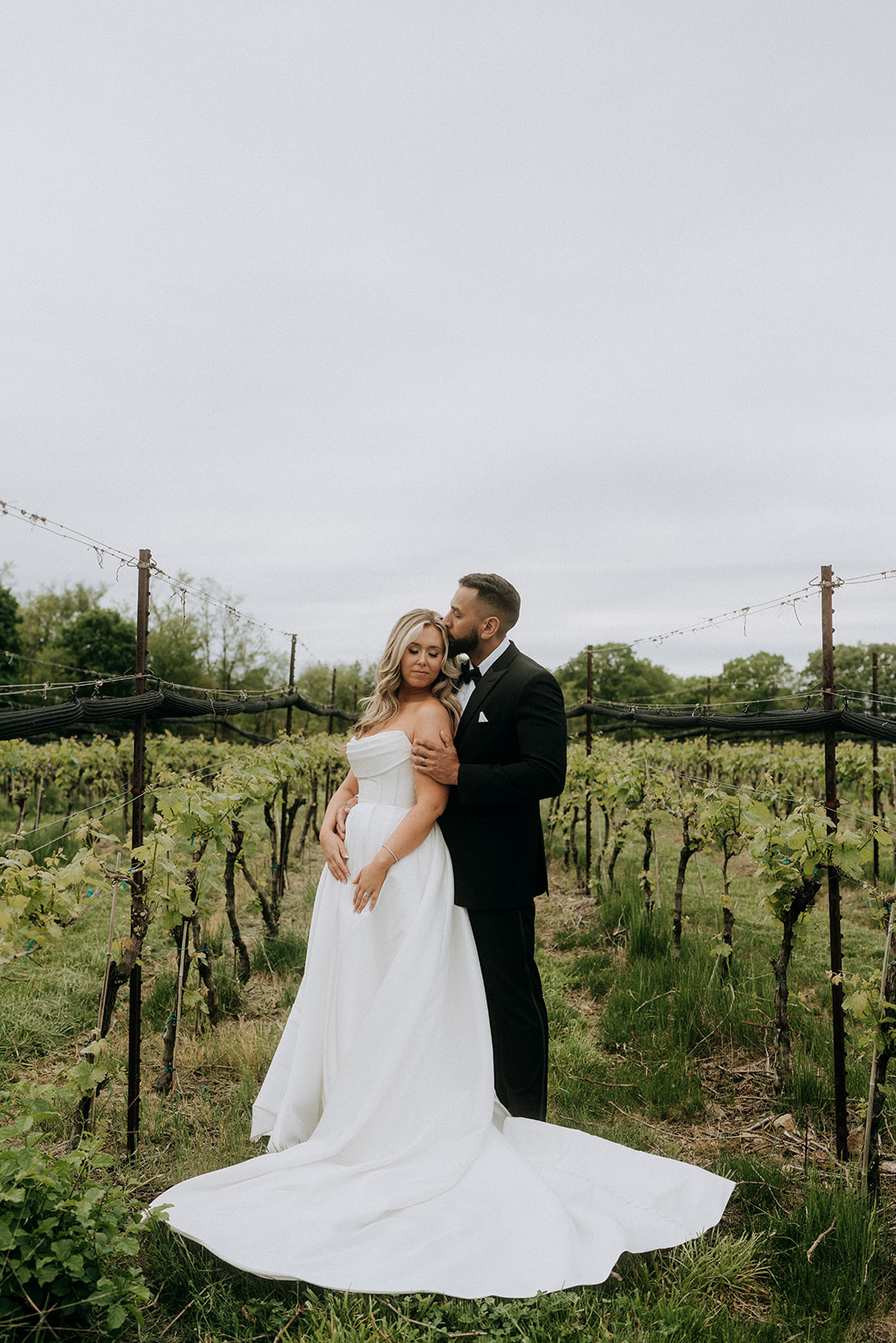 Couple in vineyard